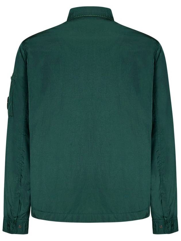 Chrome-R Pocket Over Long Sleeve Shirt Green - CP COMPANY - BALAAN 9