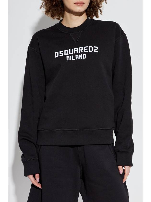 Dsquared2 Sweatshirt With Print, Women's, Black - DSQUARED2 - BALAAN 3