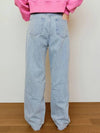 Vintage Pink Denim Jeans Light Blue - LESEIZIEME - BALAAN 4