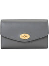 Darley Small Classic Grain Medium Wallet Charcoal - MULBERRY - BALAAN 2