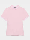 Women's Featherweight Mock Neck Golf Short Sleeve T-Shirt Blush - G/FORE - BALAAN 2