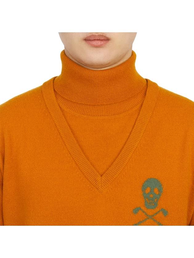 Golf wear men s neck polar knit MLM 2C AB02 ORANGE - MARK & LONA - BALAAN 7