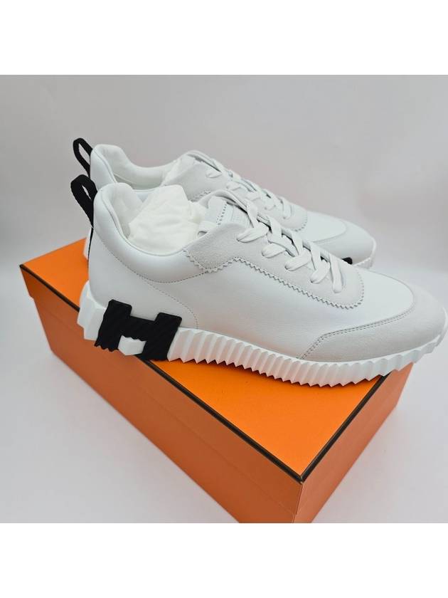 Bouncing Men s Sneakers White Blanc H242810Z90 - HERMES - BALAAN 8