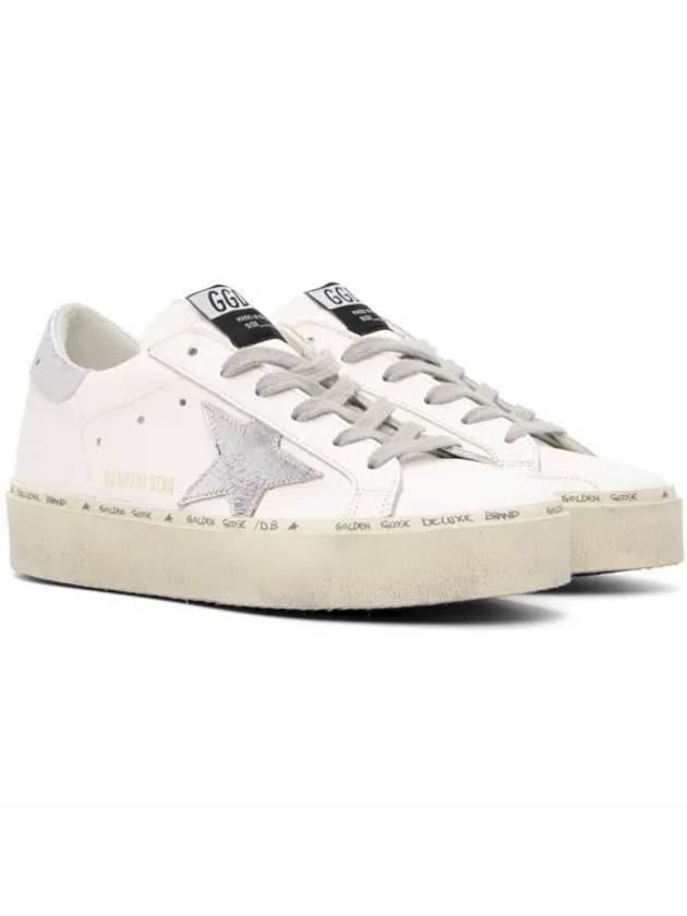 Hi Star White Metallic Silver Heel Tab Sneakers - GOLDEN GOOSE - BALAAN 2