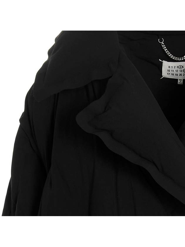 Recycled Nylon Padded Coat Black - MAISON MARGIELA - BALAAN 4