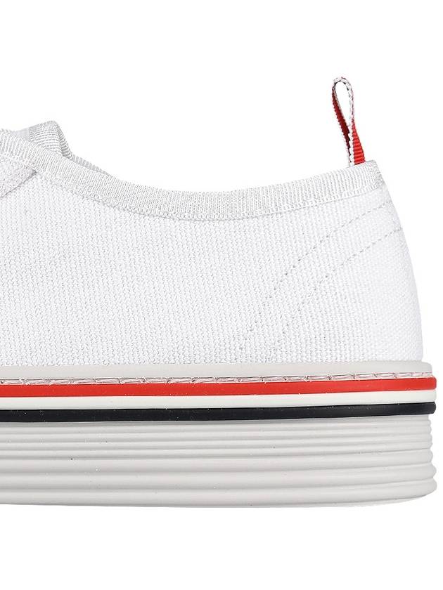 Canvas College Low Top Sneakers White - THOM BROWNE - BALAAN 7