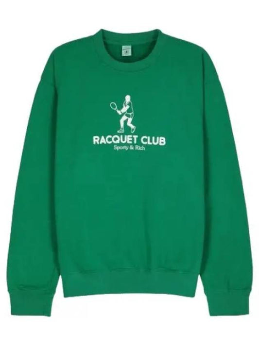 Racquet Club Sweatshirt Green T Shirt - SPORTY & RICH - BALAAN 1