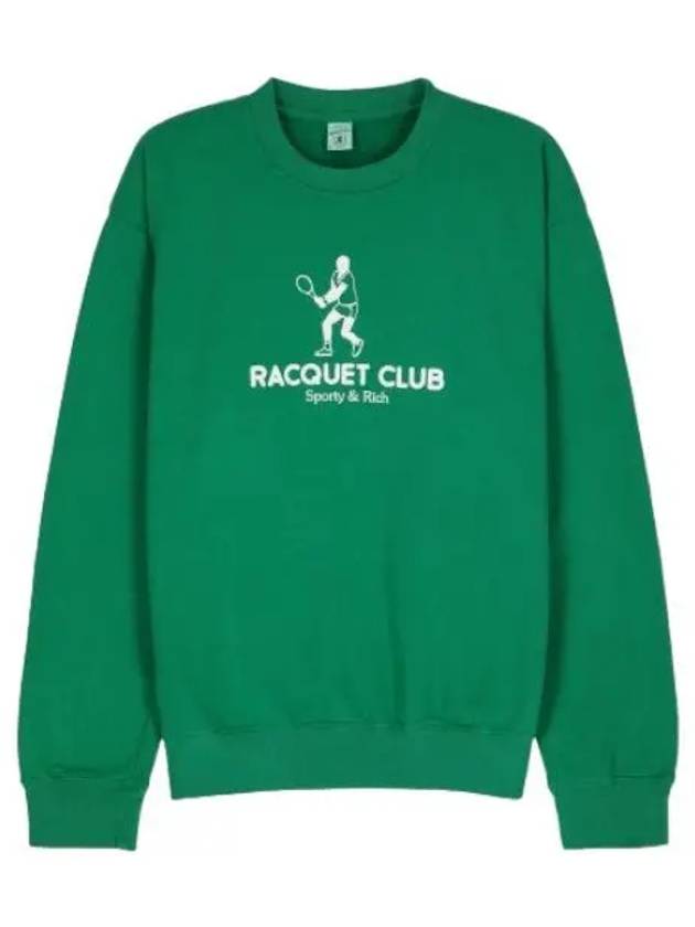 Racquet Club Sweatshirt Green T Shirt - SPORTY & RICH - BALAAN 1