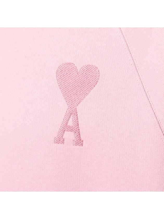 Heart Logo Overfit Sweatshirt Pink - AMI - BALAAN 5