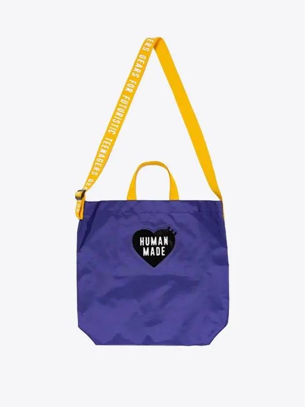 Shoulder tote bag purple HM28GD006 - HUMAN MADE - BALAAN 1