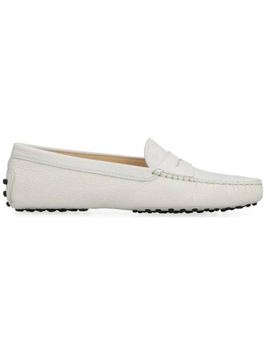 Gomini Leather Driving Shoes White - TOD'S - BALAAN 1