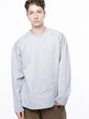 Men s M243TP02GR Bunto Slit Long Sleeve T Shirt Gray - CHANCE'S NOI - BALAAN 1