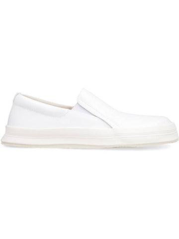 Les Palmo Leather Slip-Ons White - JACQUEMUS - BALAAN 1