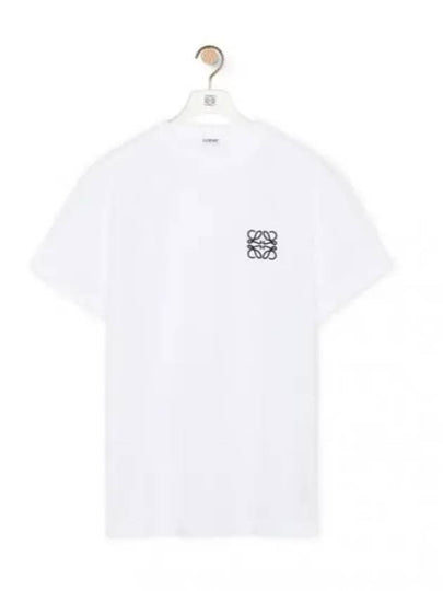 Anagram Crew Neck Cotton Short Sleeve T Shirt White - LOEWE - BALAAN 2