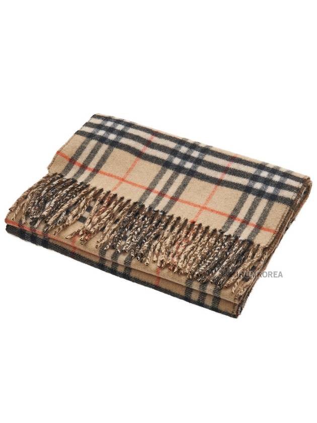 Check Reversible Cashmere Scarf Brown Sand - BURBERRY - BALAAN 3