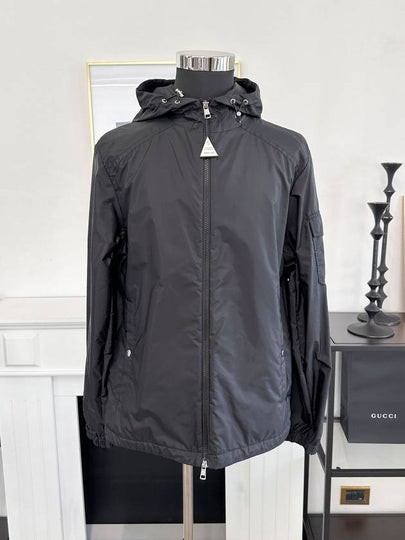 Etiache Rain Hooded Zip Up Black - MONCLER - BALAAN 2