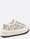 Walk'n' Platform Oblique Embroidered Low Top Sneakers Grey - DIOR - BALAAN 7