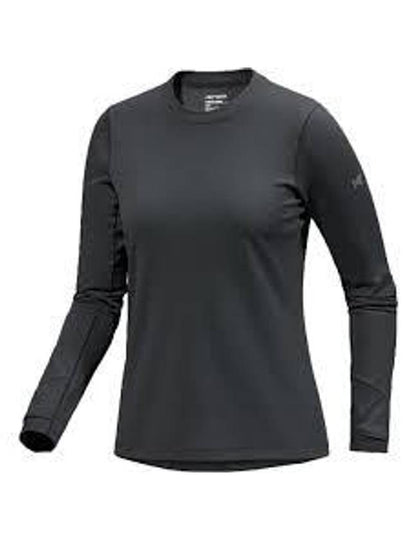 Taema Thermal Crew Neck Long Sleeve T-Shirt Black Heather - ARC'TERYX - BALAAN 2