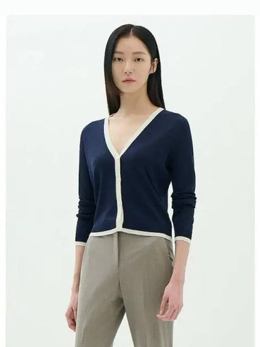 Women s Neo Bing Spring Fall Cardigan Navy Domestic Product GM0024080868192 - THEORY - BALAAN 1