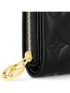 Women's Lou Monogram Lambskin Half Wallet Black - LOUIS VUITTON - BALAAN 3