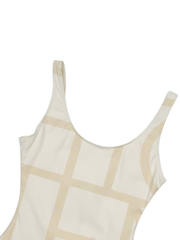 Monogram One-Piece Swimsuit Sand - TOTEME - BALAAN 4