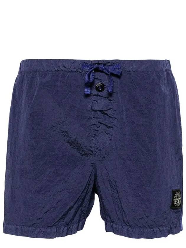 Swimming Nylon Trunk Shorts Purple Blue - STONE ISLAND - BALAAN 3