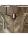 Diagonal Unconstructed Chino Straight Pants Beige - THOM BROWNE - BALAAN 4