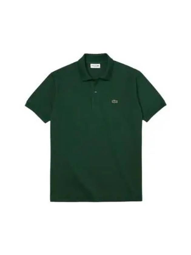 Men's Logo Classic Fit Cotton Short Sleeve Polo Shirt Green - LACOSTE - BALAAN 2