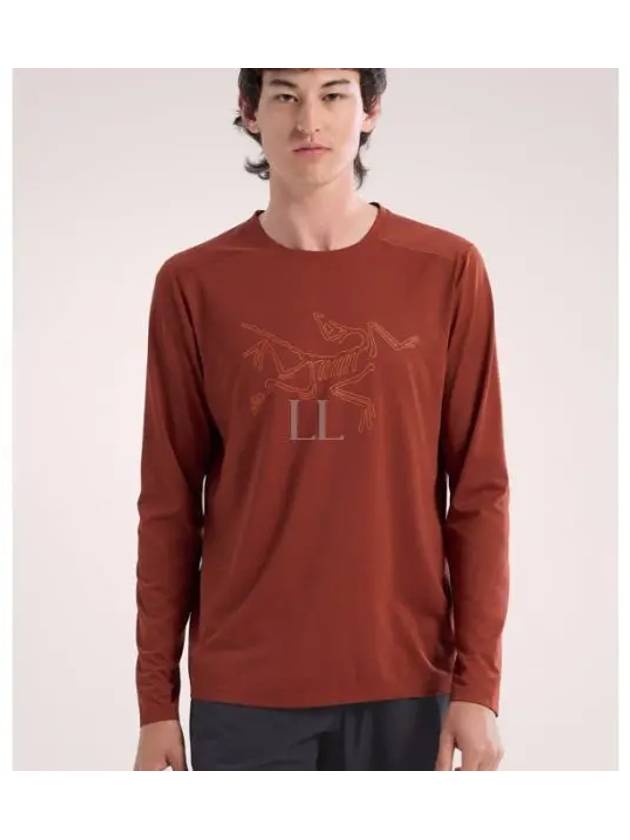 Cormac Logo Long Sleeve T-Shirt Sequoia Heather - ARC'TERYX - BALAAN 2