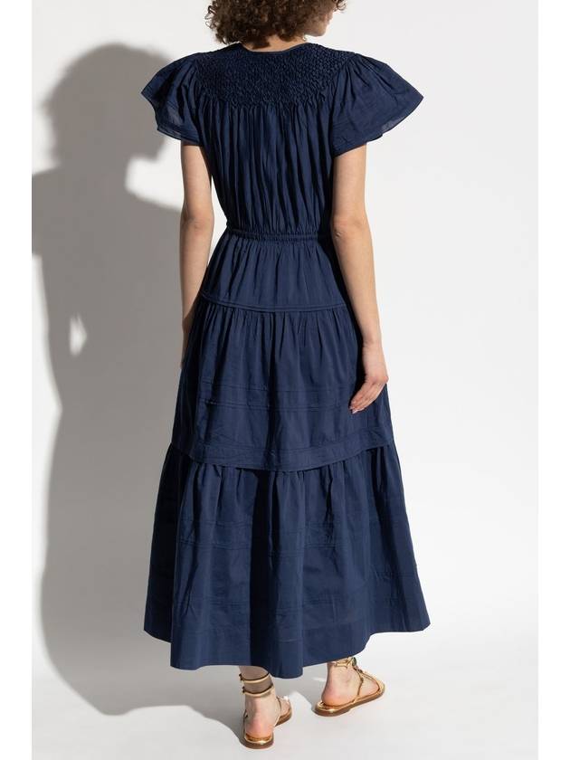 Ulla Johnson Dress Marika, Women's, Navy Blue - ULLA JOHNSON - BALAAN 4