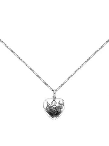 Women's Blind For Love Necklace YBB455542001 Silver - GUCCI - BALAAN 1