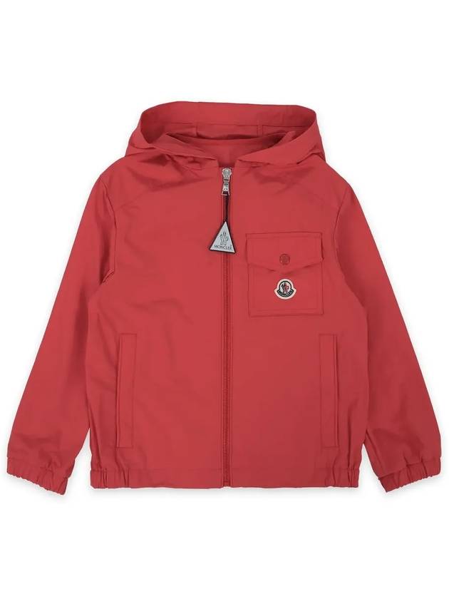 Kids EBO Wappen Patch Pocket Jacket Red 1A00089 54A91 45B 8 10A - MONCLER - BALAAN 3