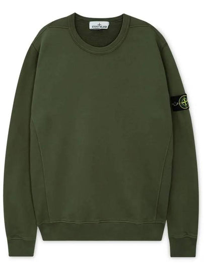 Wappen Patch Crew Neck Cotton Sweatshirt Musk Green - STONE ISLAND - BALAAN 2