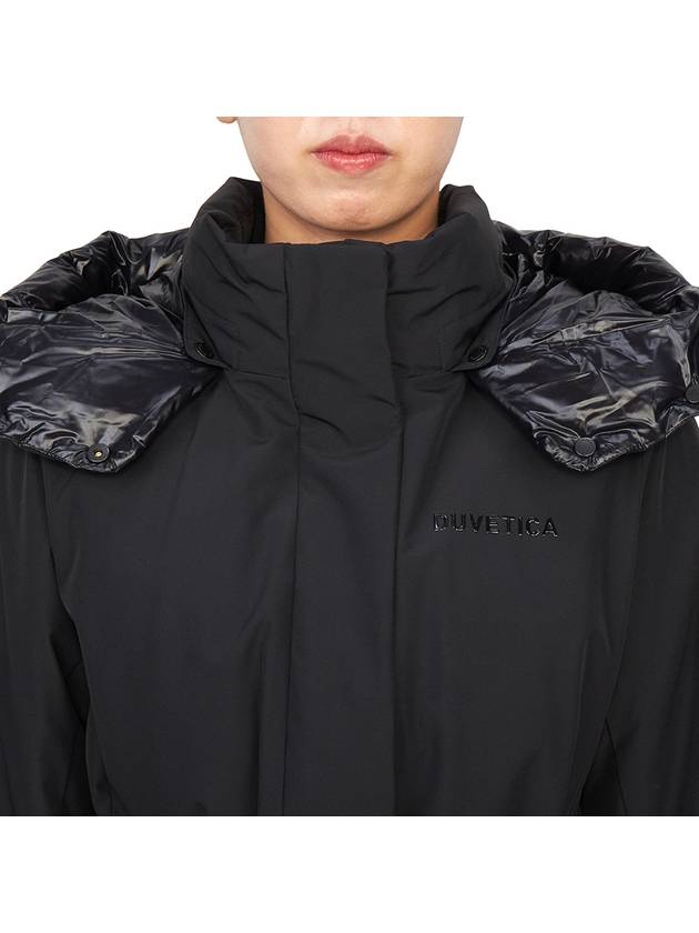 Dipeo Down Hooded Jacket Black - DUVETICA - BALAAN 7