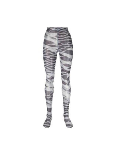 Women's Camouflage Pattern High-Waist Leggings Blue - DIESEL - BALAAN 2