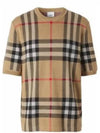 Men's Jacquard Check Pattern Silk Wool Knit Top Beige - BURBERRY - BALAAN 2