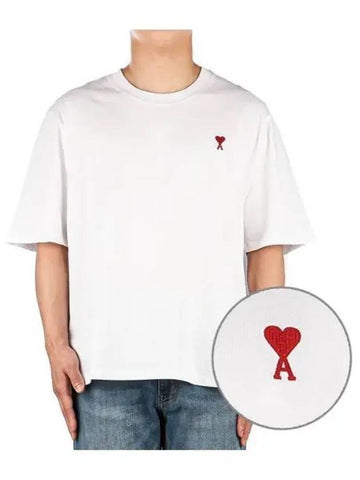 Men s heart logo short sleeve t shirt 270731 - AMI - BALAAN 1