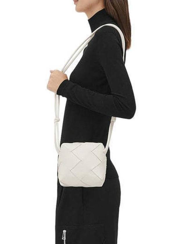 Cassette Intrecciato Mini Shoulder Bag White - BOTTEGA VENETA - BALAAN 7