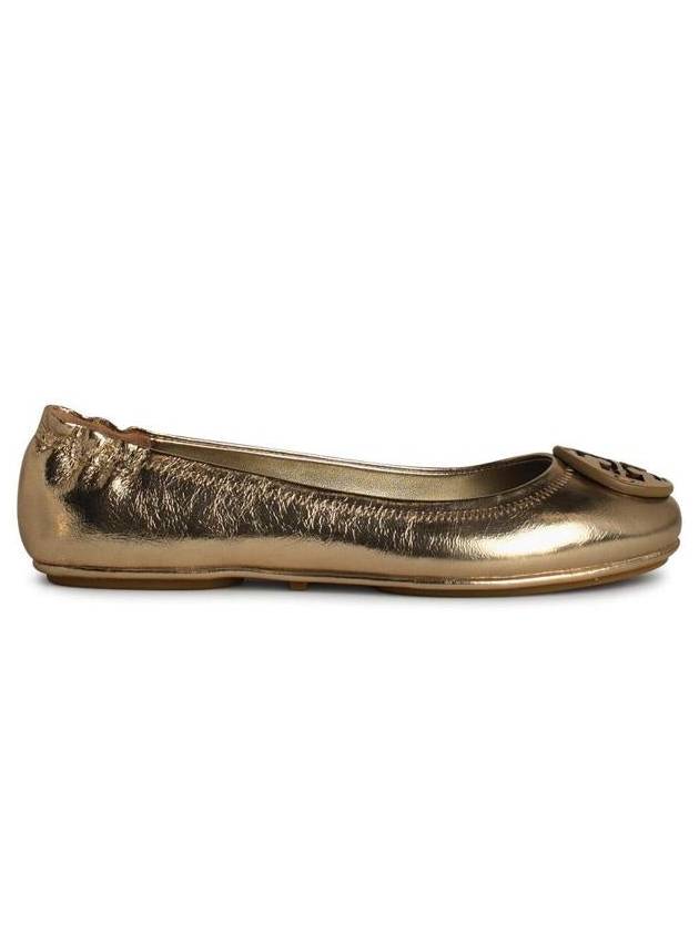 Tory Burch 'Minnie' Gold Leather Ballet Flats - TORY BURCH - BALAAN 1