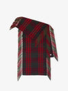 Check Fringe Wool Scarf Green Red - BURBERRY - BALAAN 2