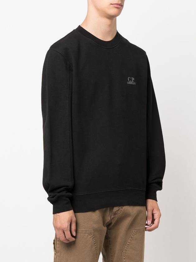 Small Logo Sweatshirt Black - CP COMPANY - BALAAN 3