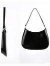 Cleo Brushed Leather Shoulder Bag Black - PRADA - BALAAN 4