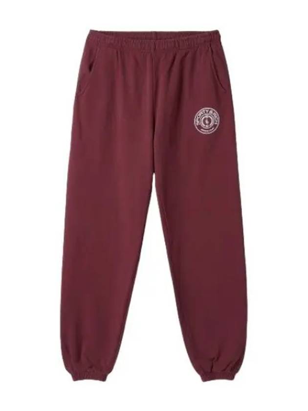 Monaco Plaqued S Pants Merlot White - SPORTY & RICH - BALAAN 1