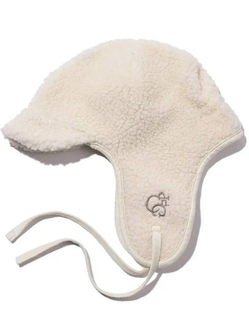 Logo Trooper Fleece Earflap Cream - CPGN STUDIO - BALAAN 1