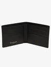 Stitched Bifold Leather Half Wallet Black - MAISON MARGIELA - BALAAN 3