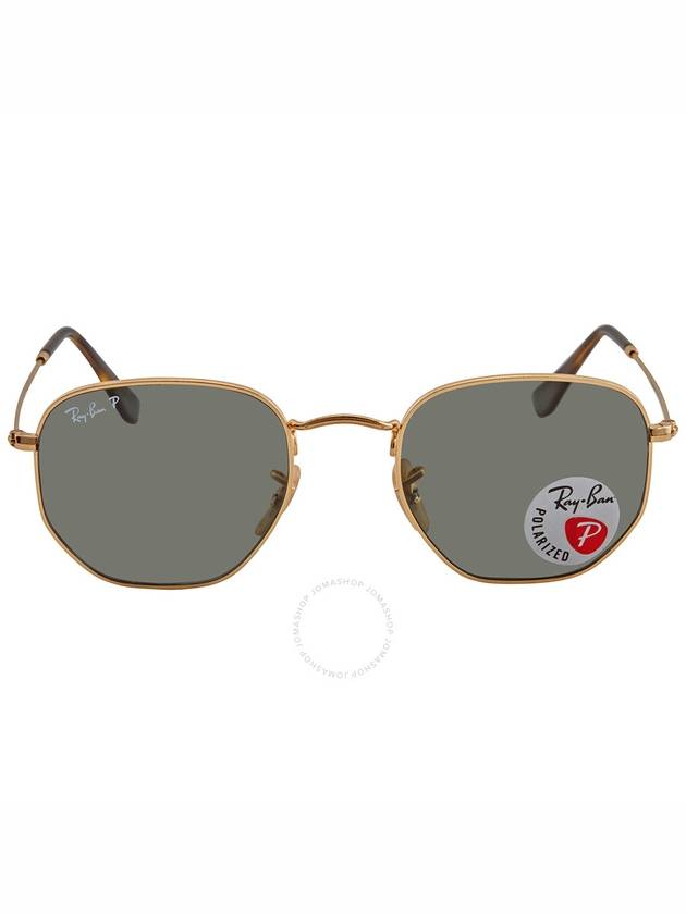 Ray Ban Hexagonal Flat Lenses Green Classic G-15 Unisex Sunglasses RB3548N 001/58 51 - RAY-BAN - BALAAN 1