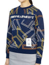 Dialogue Crew Neck Sweater Navy - HORN GARMENT - BALAAN 3