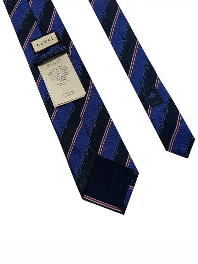 Interlocking Tie 499696 4B002 4074 Navy - GUCCI - BALAAN 6