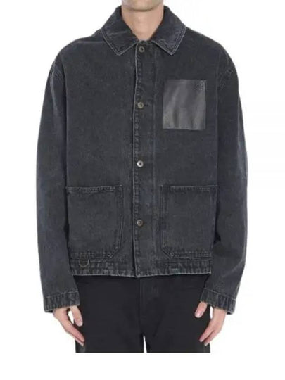 Workwear Denim Jacket Black - LOEWE - BALAAN 2