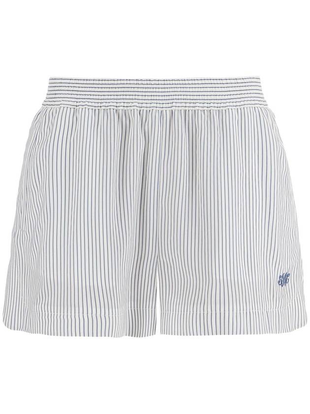 "striped silk shorts in a - STELLA MCCARTNEY - BALAAN 1